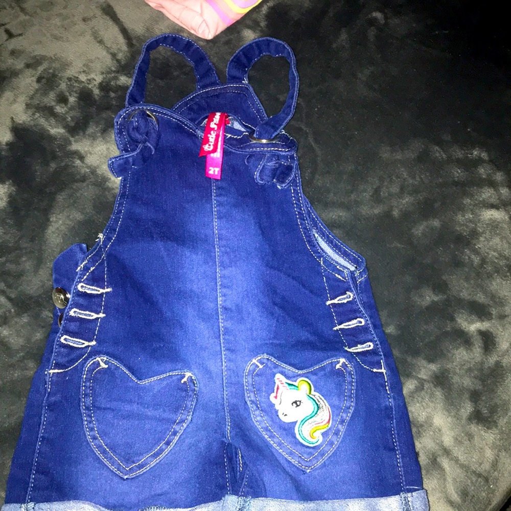 Girls overall shorts
